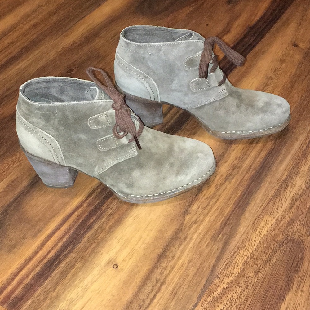 Clarks Gray Ankle Boots